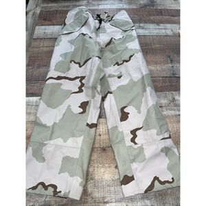 US Military GORTEX Extended Cold Weather Rain Pants Desert Camo:  MED-REG  (2686